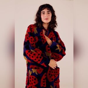 Farm Rio Strawberry Hearts Coat and Dress